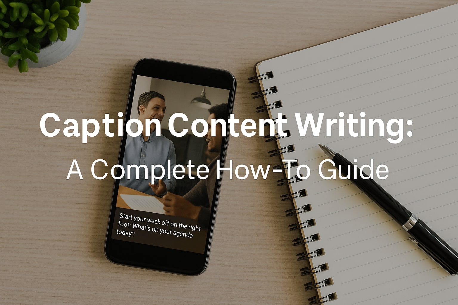 Caption content writing main