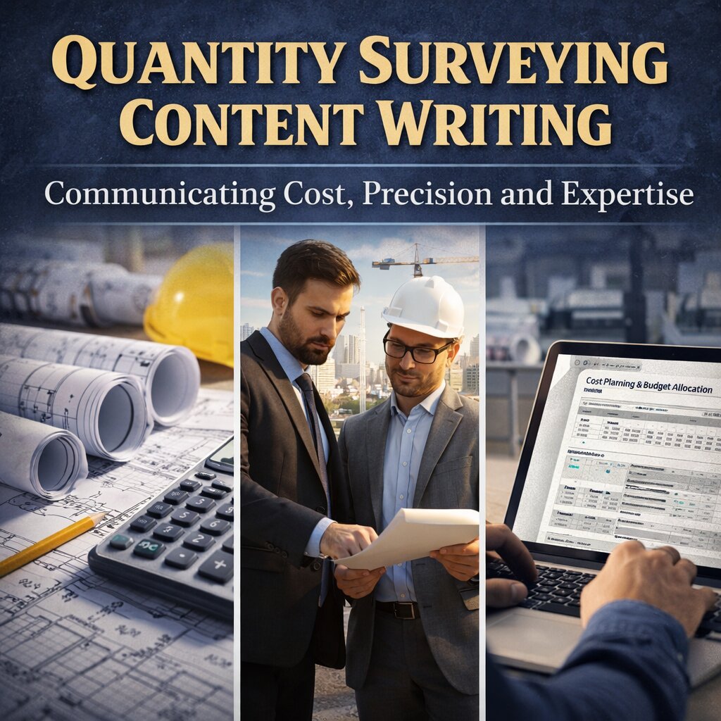 Quantity surveying content writing