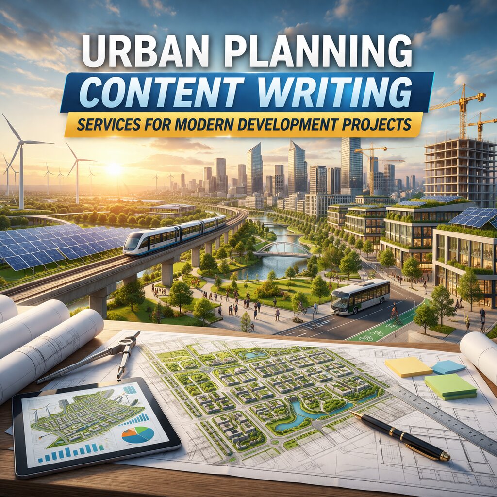 Urban planning content writing services for modern development projects