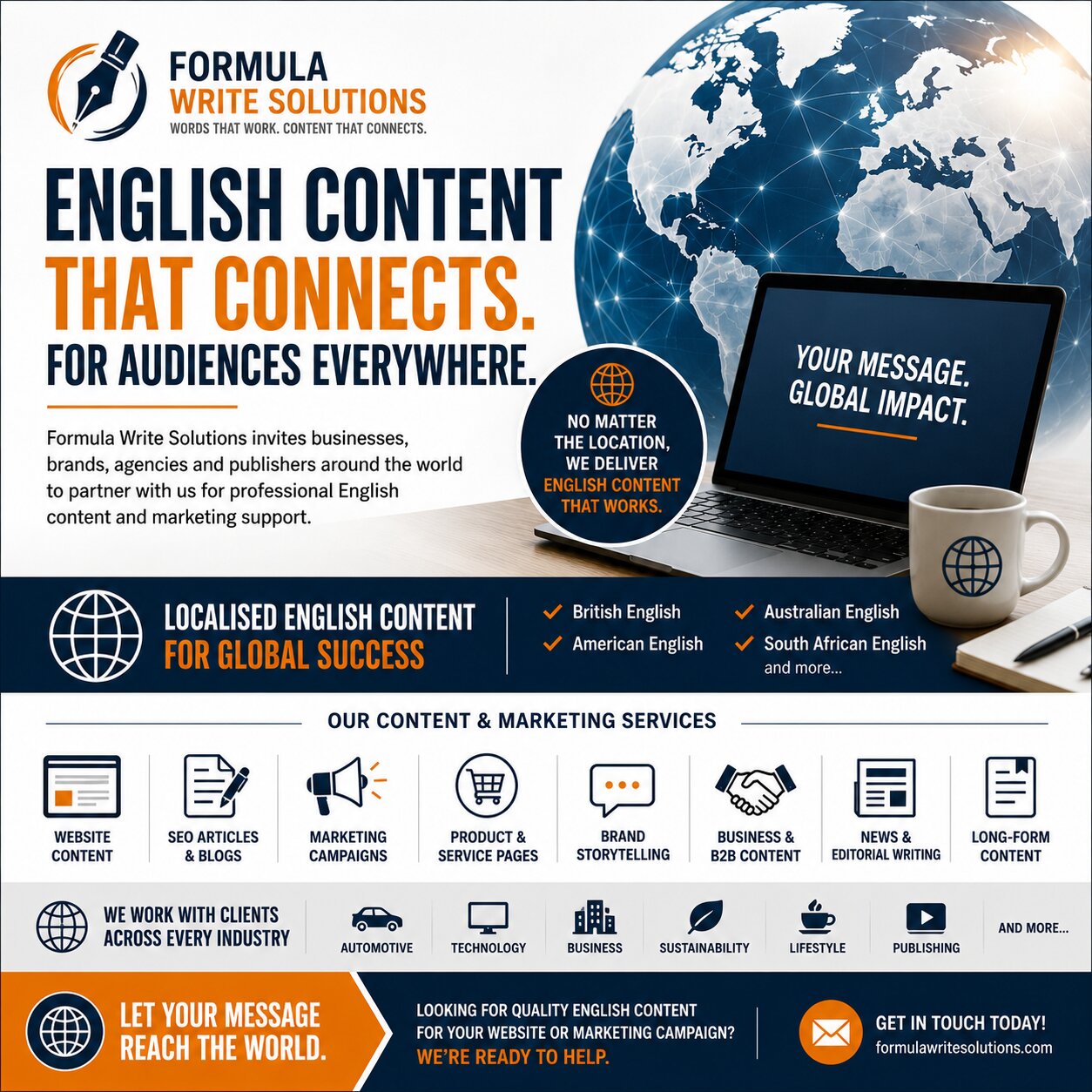 Formula Write Solutions Invites Global Businesses Seeking English Content And Marketing Support