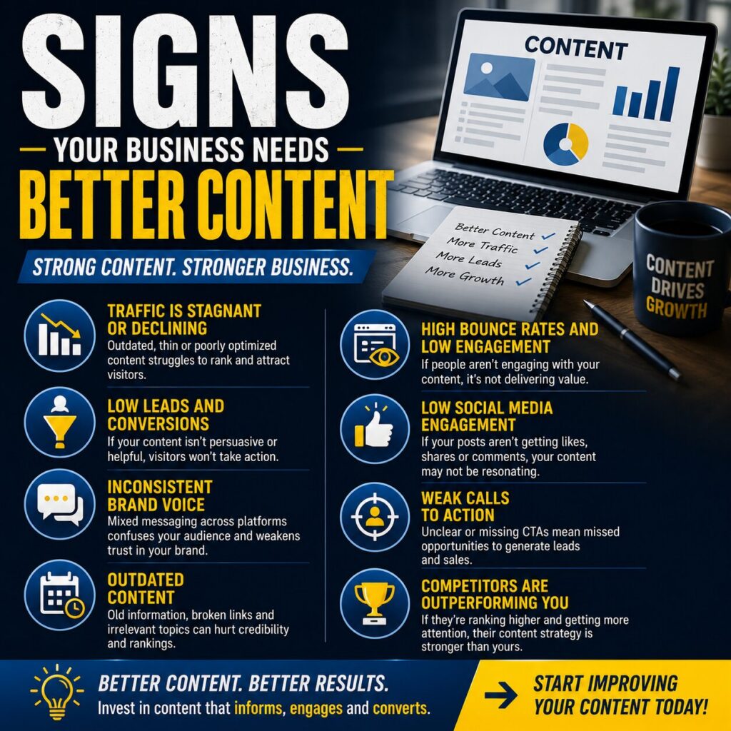 Signs Your Business Needs Better Content