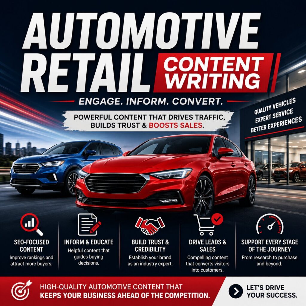 Automotive Retail Content Writing