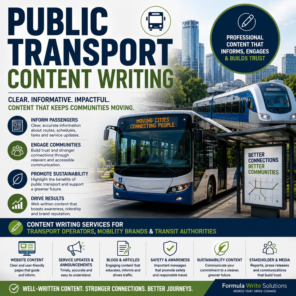 Public Transport Content Writing Services for Transport Operators and Mobility Brands