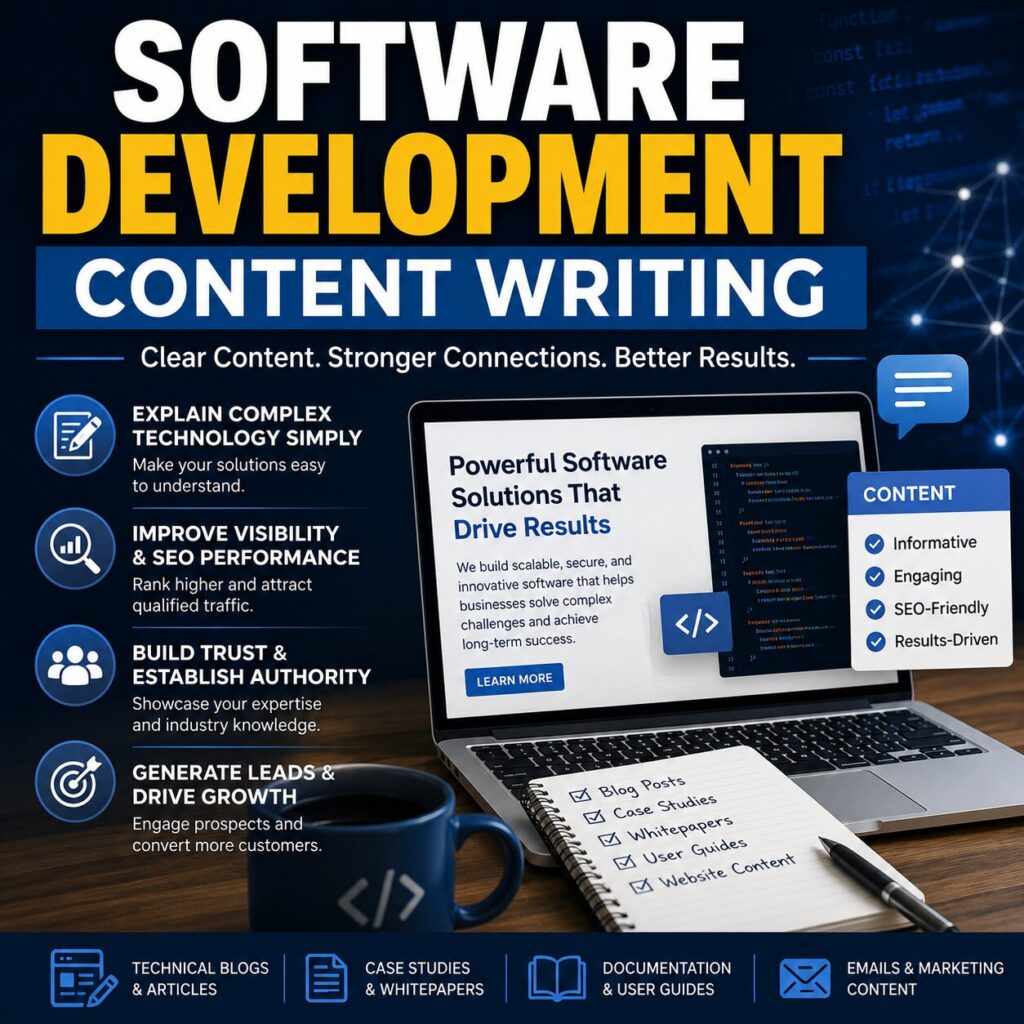 Software development content writing