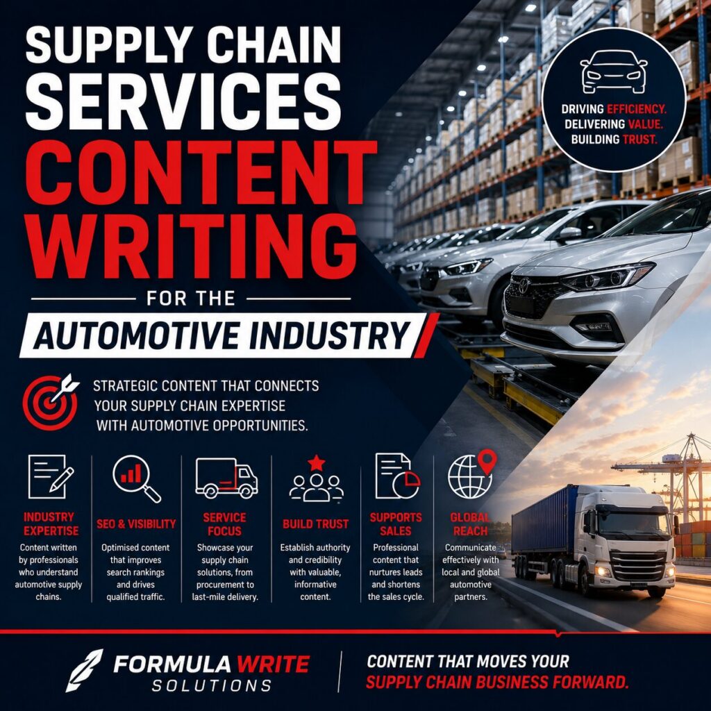 Supply Chain Services Content Writing for the Automotive Industry