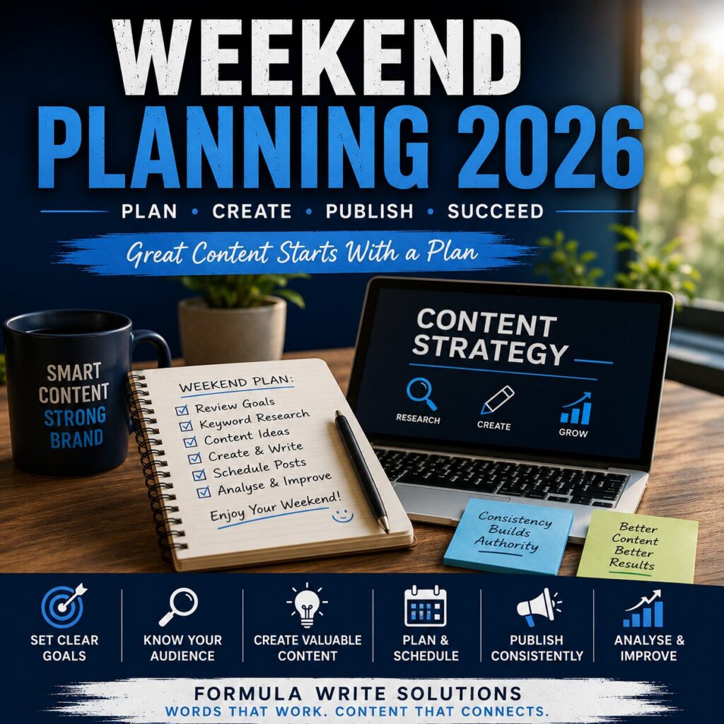 Weekend 27 Planning 2026