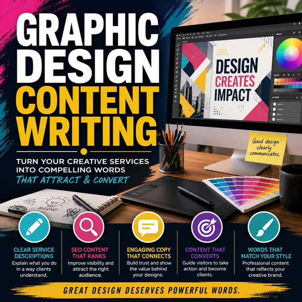 Graphic design content writing