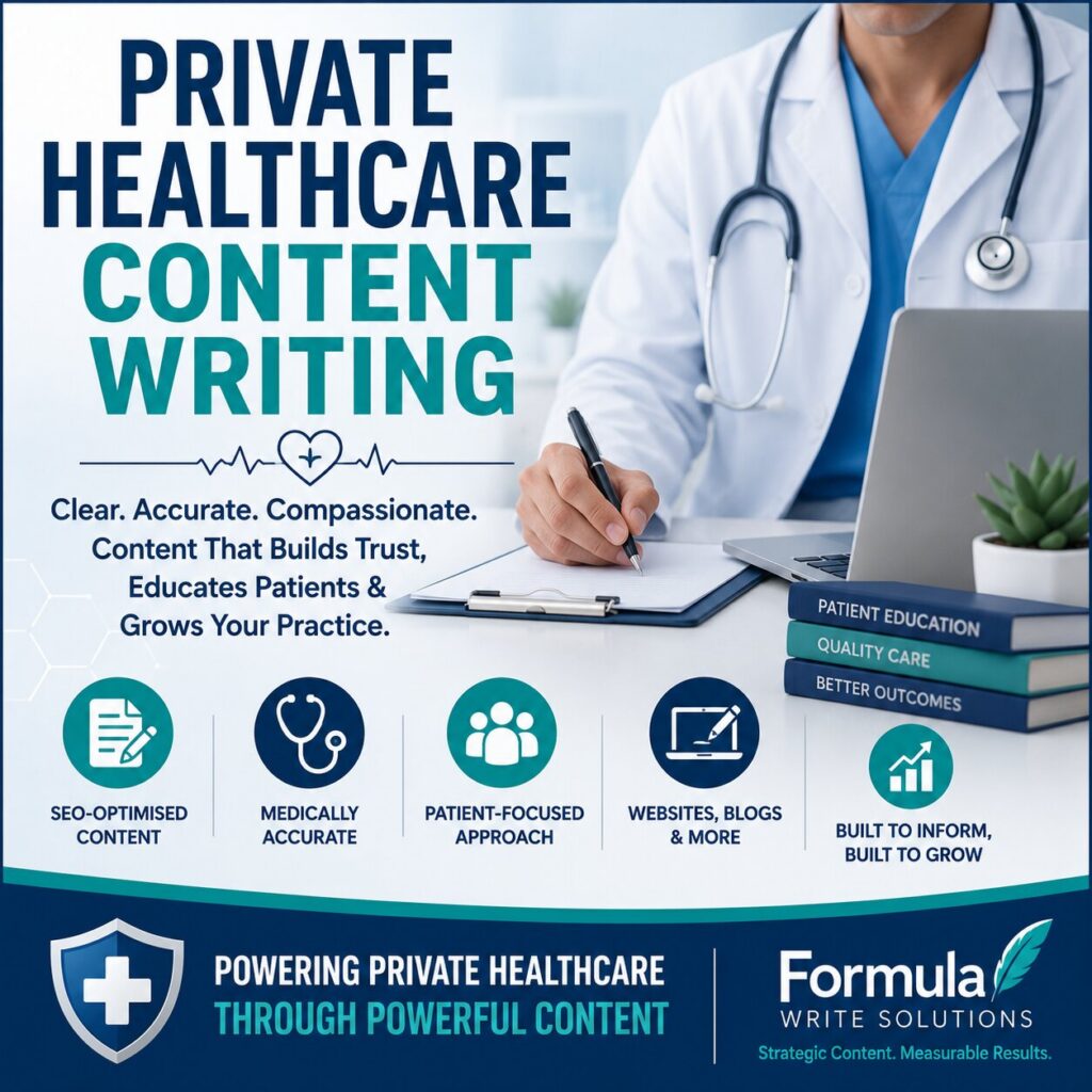 Private Healthcare Content Writing