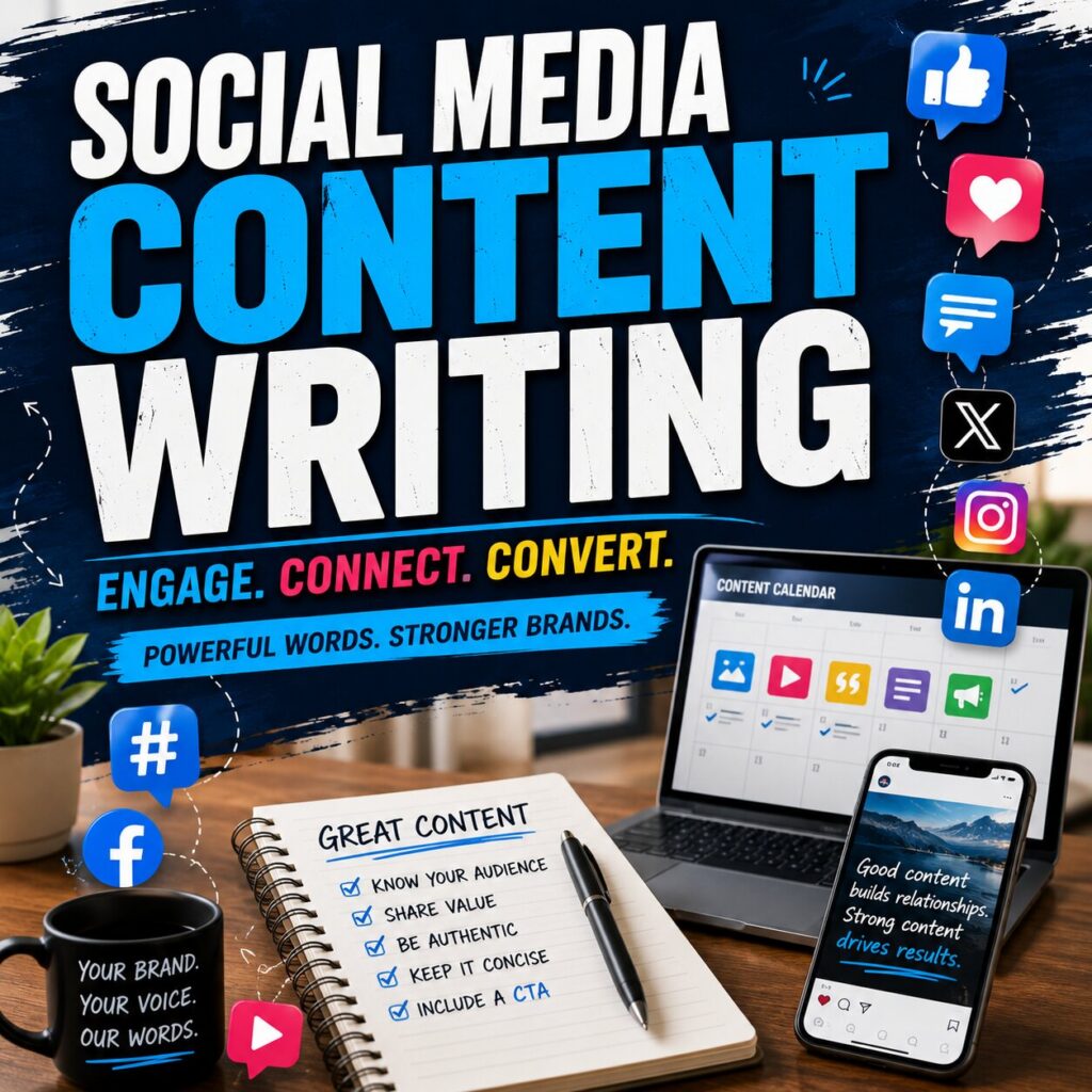 Social media content writing