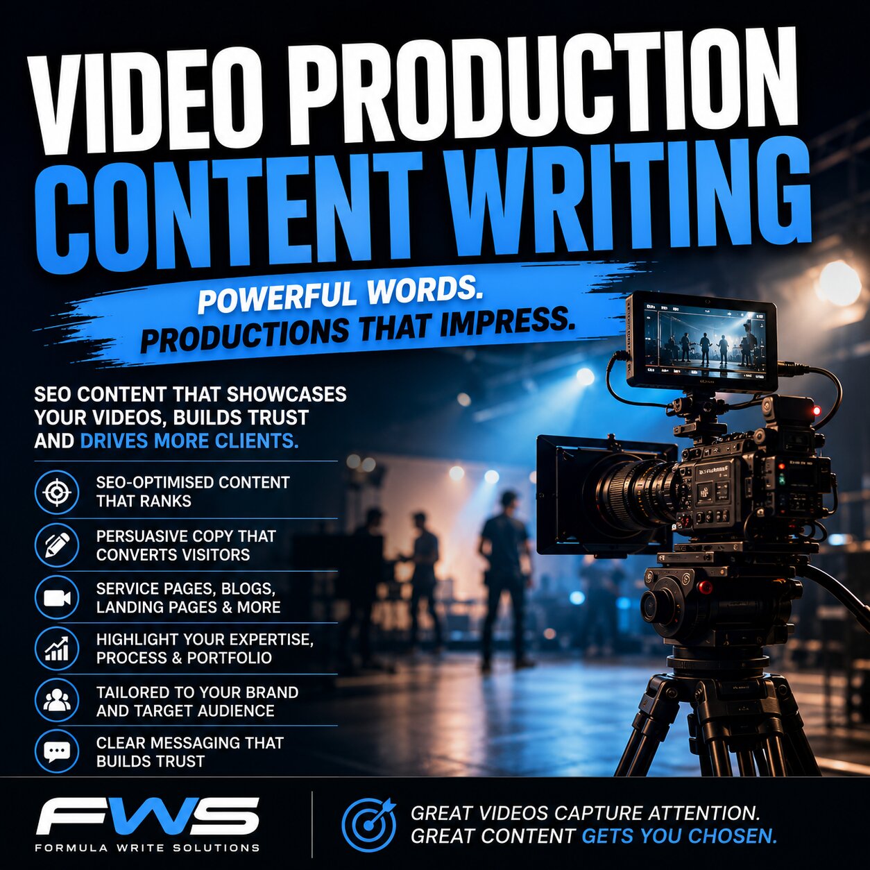 Video production content writing