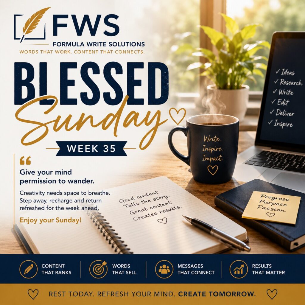 Blessed Sunday Week 35