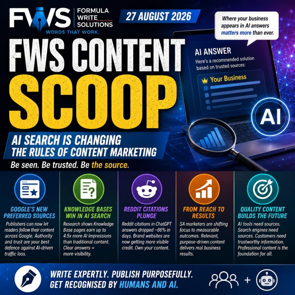 FWS Content Scoop: AI Search Is Changing the Rules of Content Marketing