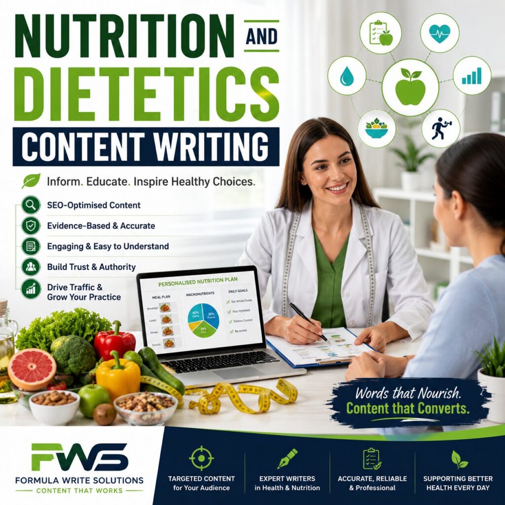 Nutrition and Dietetics Content Writing