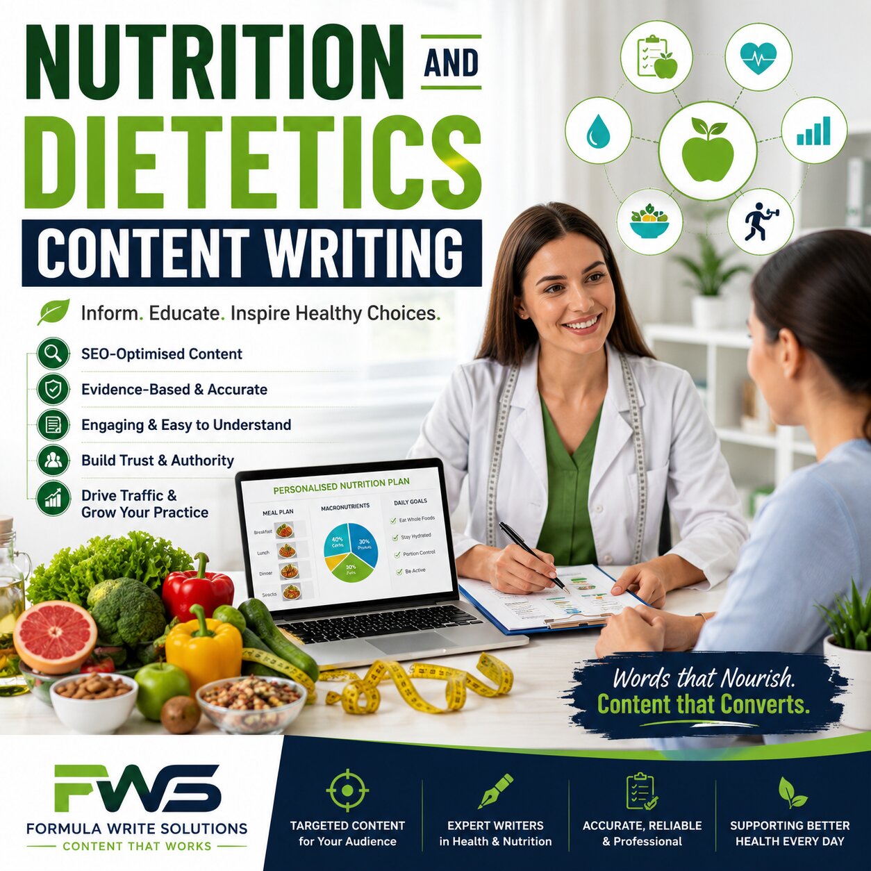 Nutrition and Dietetics Content Writing