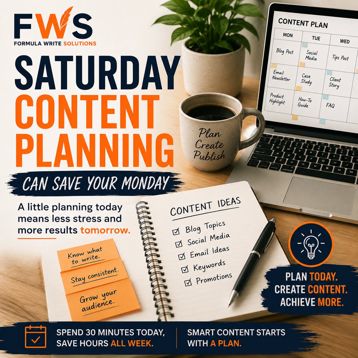 Saturday Content Planning Can Save Your Monday