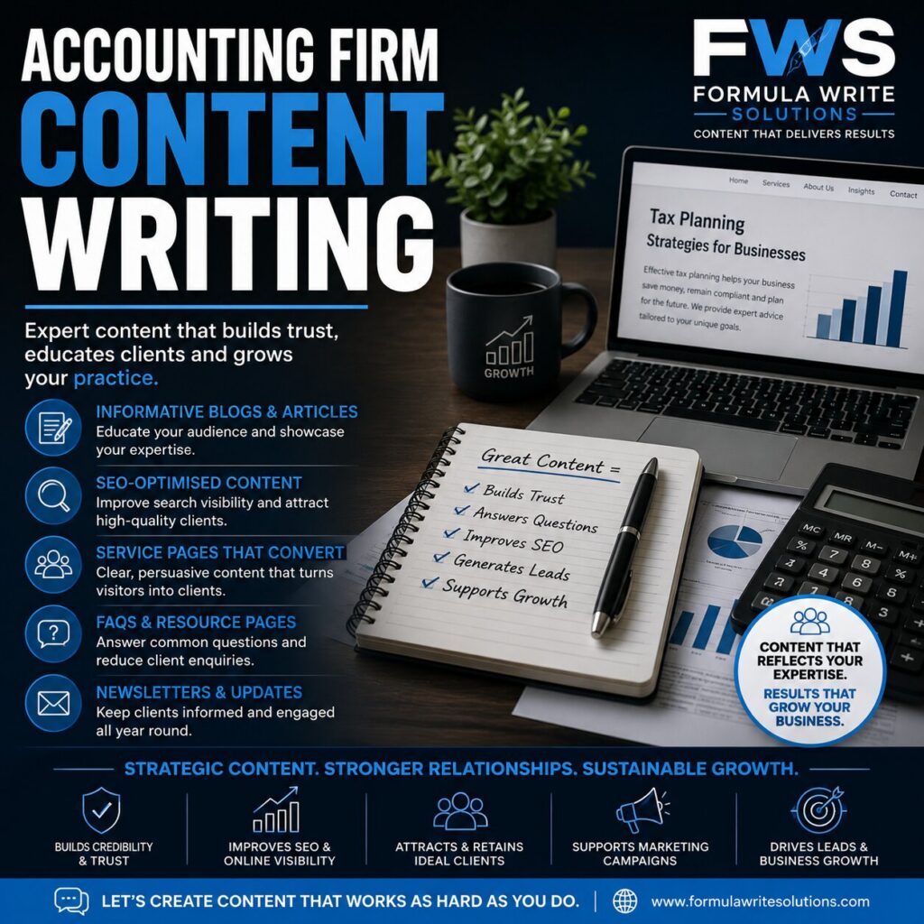 Why Accounting Firm Content Writing Builds Client Trust