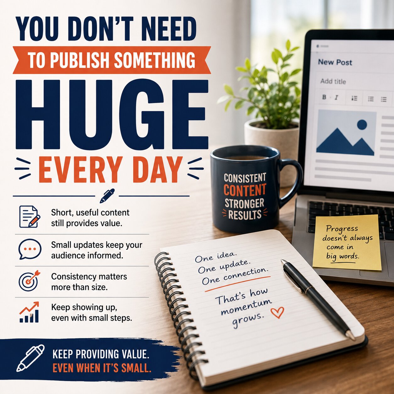 You Don’t Need to Publish Something Huge Every Day