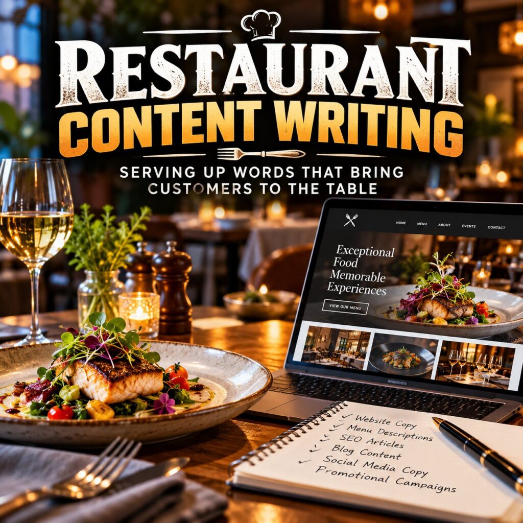restaurant content writing