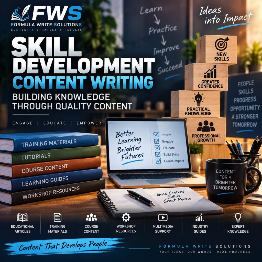 skill development content writing