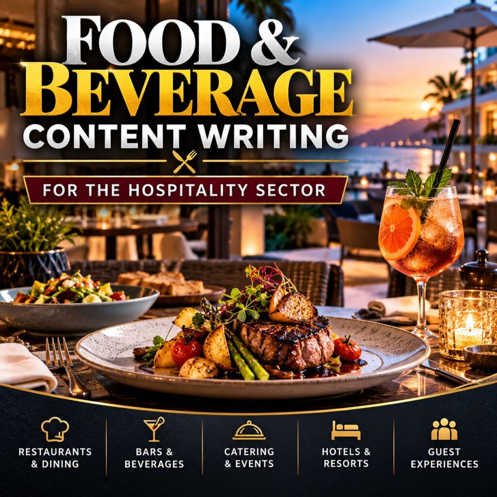 food and beverage content writing